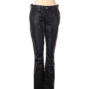 Eileen Fisher Petite 4P Coated Black Stretch Jeans – Organic Cotton